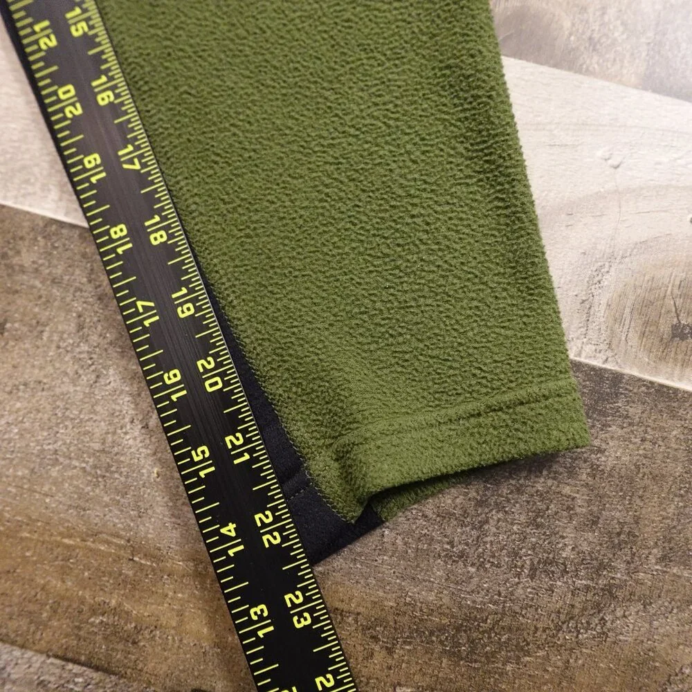 The North Face Polartec Quarter Zip Fleece Men’s Large Green Outdoor‎ Pullover